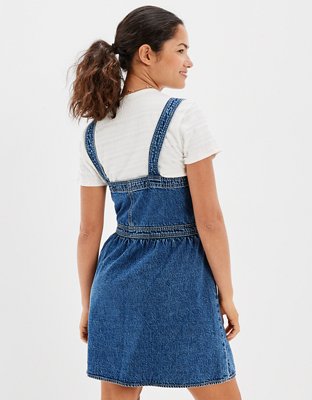 AE Denim Overall Mini Dress