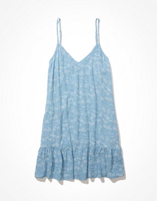 AE Vestido corto babydoll floral