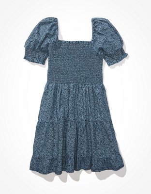 Женские платья American Eagle AE Picnic Pretty Puff-Sleeve Dress — фото 4