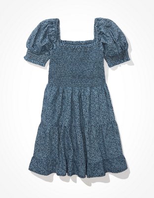 Женские платья American Eagle AE Picnic Pretty Puff-Sleeve Dress — фото 3