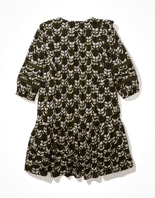 Женские платья American Eagle AE Pintuck Ruffle Babydoll Mini Dress — фото 4