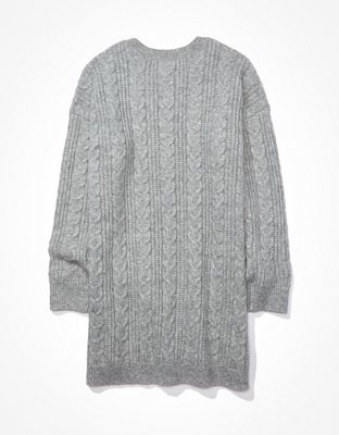 AE Cable Knit Sweater Mini Dress