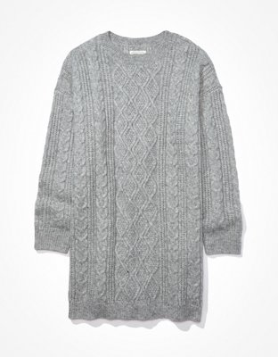 AE Cable Knit Sweater Mini Dress