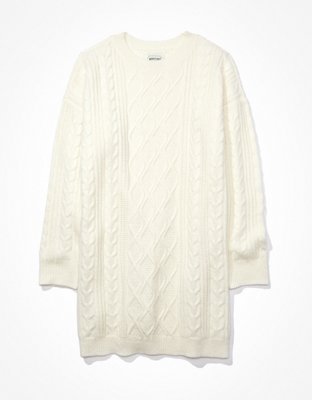 AE Cable Knit Sweater Mini Dress | American Eagle