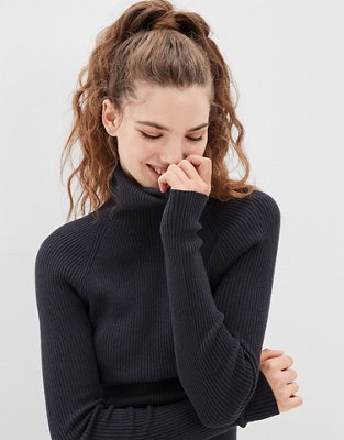 knee length dresses for ladies Millie Turtleneck Sweater Dress | Cozy Knit Mini Dress
