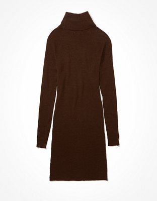 AE Turtleneck Long-Sleeve Mini Dress