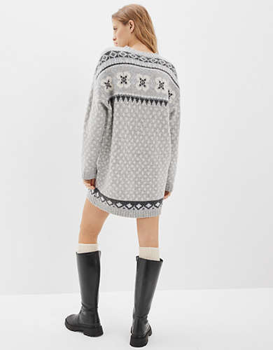 AE Fairisle Sweater Mini Dress