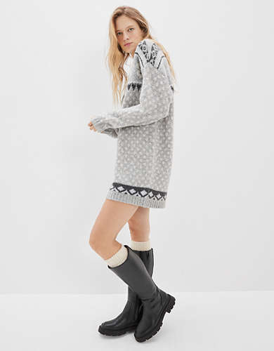 AE Fairisle Sweater Mini Dress