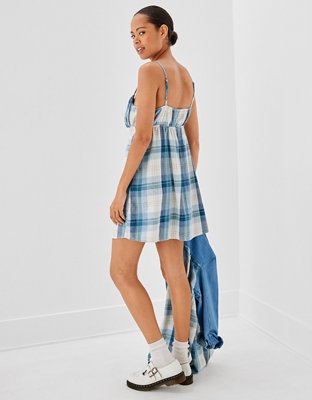 AE Plaid Mini Slip Dress