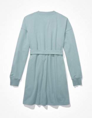 AE Tie-Waist Fleece Mini Dress