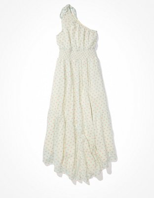 AE One-Shoulder Tiered Midi Dress