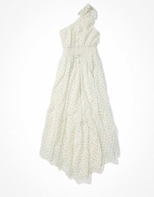 AE One-Shoulder Tiered Midi Dress