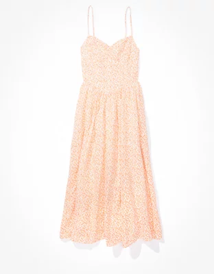 AE Floral Corset Midi Dress