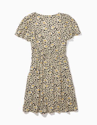 AE Floral Cinched Front Mini Dress