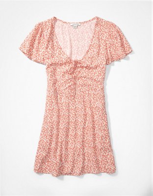 AE Vestido Corto con Frente Plisado