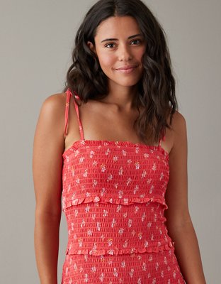 ae smocked mini dress AE Smocked Mini Dress
