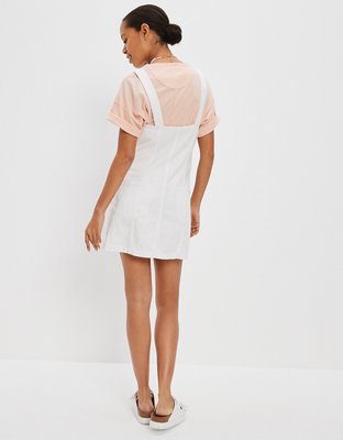 AE Button-Front Denim Mini Dress