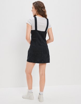 AE Button-Front Denim Mini Dress