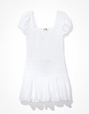 AE Floral Tie-Sleeve Smocked Mini Dress | American Eagle
