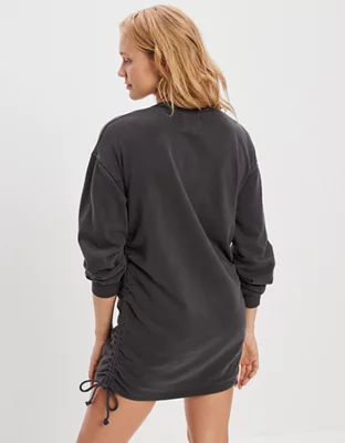 AE Side Cinch Fleece Mini Dress