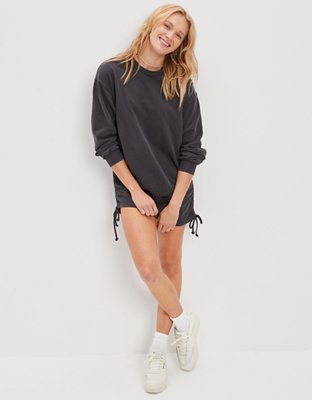 AE Side Cinch Fleece Mini Dress