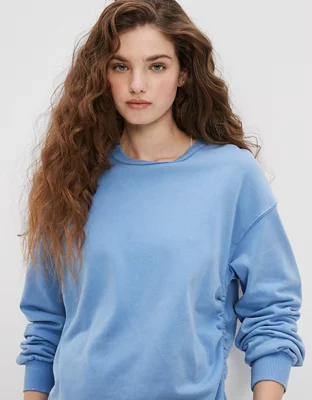 AE Side Cinch Fleece Mini Dress
