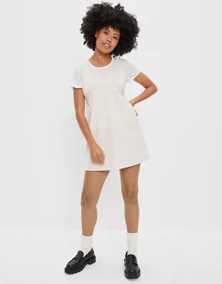 AE Corduroy Babydoll Mini Dress