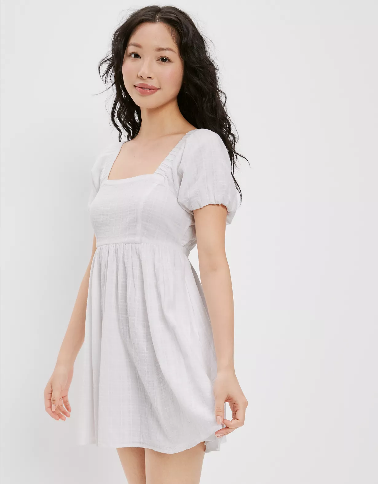 AE Puff-Sleeve Mini Dress