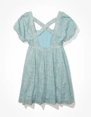 AE Puff-Sleeve Mini Dress