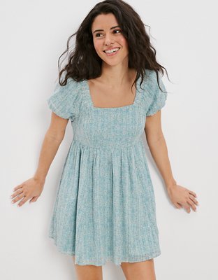 AE Puff-Sleeve Mini Dress