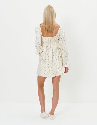 Женские платья American Eagle AE Long-Sleeve Ring-Front Midi Dress — фото 2