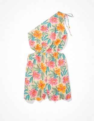 AE One-Shoulder Cut-Out Romper