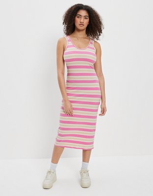 AE Ribbed Knit Midi Dress