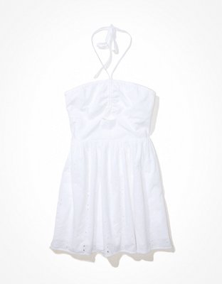 AE Vestido Corto Halter con Fruncido