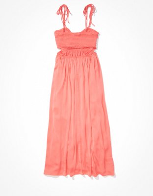 AE Silky Ruched Midi Dress