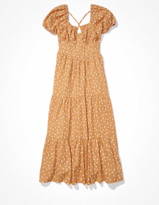 AE Open Back Corset Midi Dress