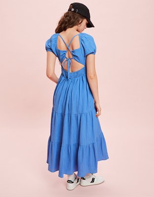 AE Open Back Corset Midi Dress