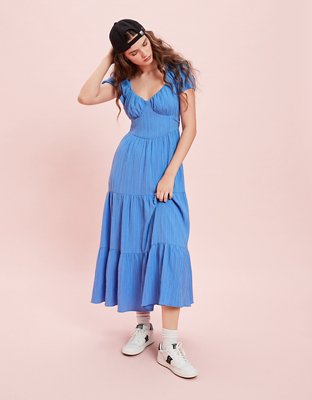 AE Open Back Corset Midi Dress