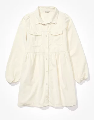 AE Corduroy Popover Mini Dress