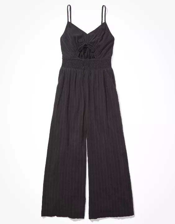 AE Striped Cut-Out Jumpsuit