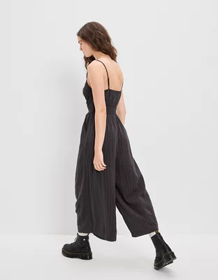AE Striped Cut-Out Jumpsuit