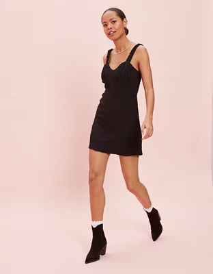 AE Ruched Slip Mini Dress