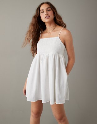 AE Babydoll Mini Mesh Dress