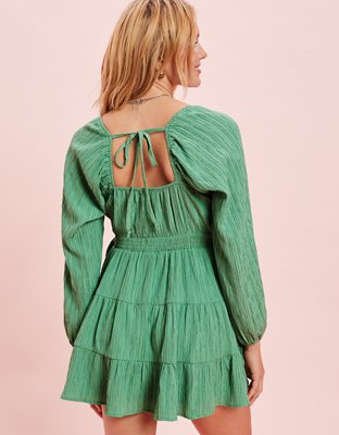 AE Wrap-Front Mini Dress