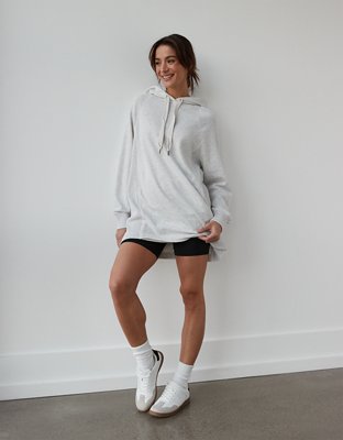 Oversized white best sale hoodie dress