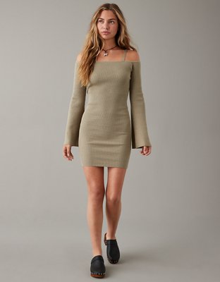 AE Off-The-Shoulder Sweater Dress