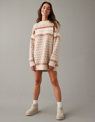 AE Crewneck Holiday Sweater Dress