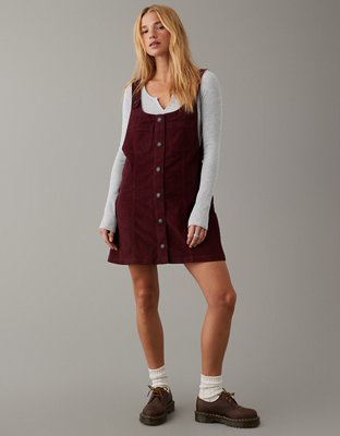 Button up discount pinafore dress