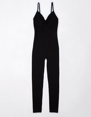 THERMOLITE® Ribbed Jumpsuit - Black - Ladies