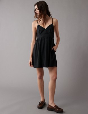 AE V-Neck Surplice Babydoll Dress